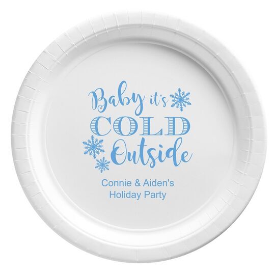 Baby It's Cold Outside Paper Plates